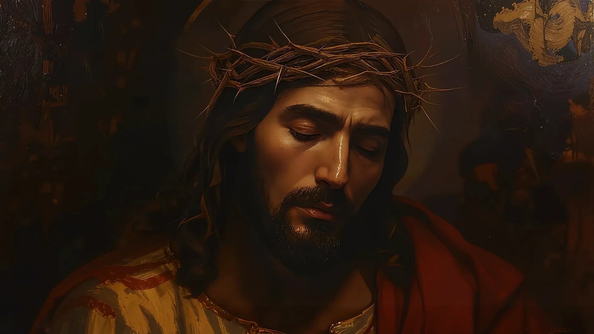 Jesus with the crown of thorns
