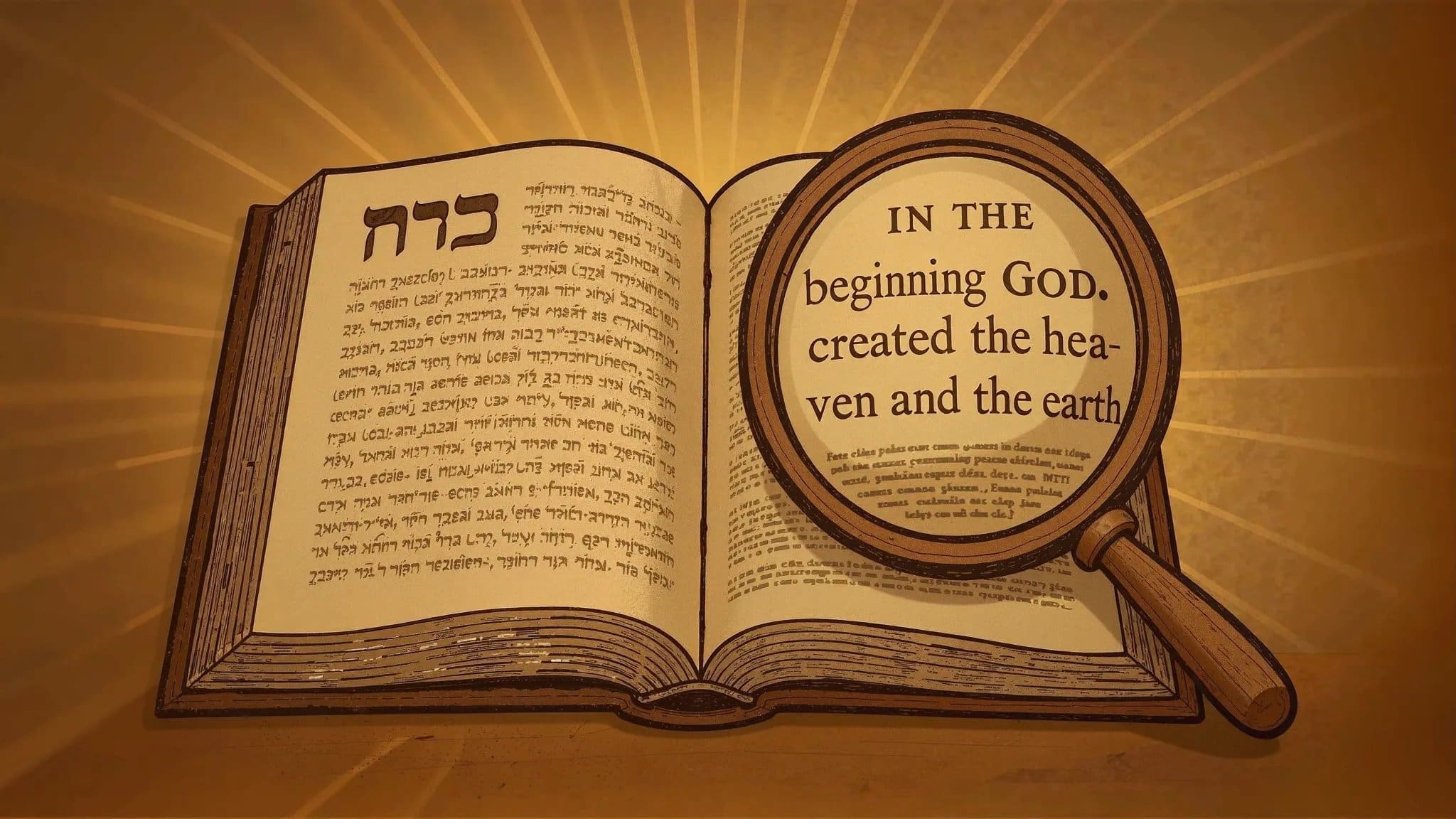 Translation Trap-Open book with magnifying glass